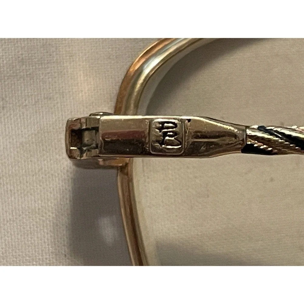 Vintage Balmain‎ Paris 2 Eyeglasses Gold Full Rim Zyloware 021 53[]17-140 France